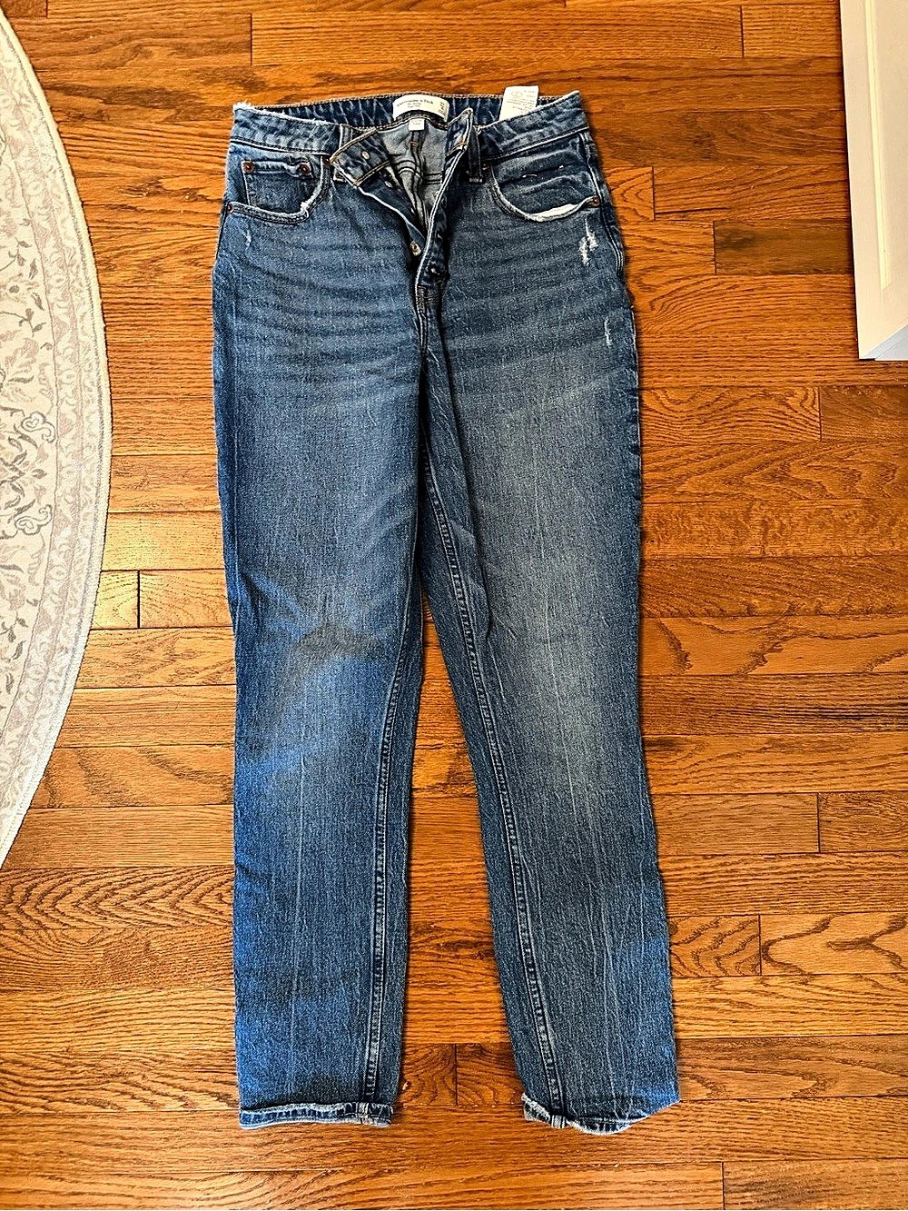 Abercrombie & Fitch The Skinny High Rise Curve Love Jeans Size 4 Blue